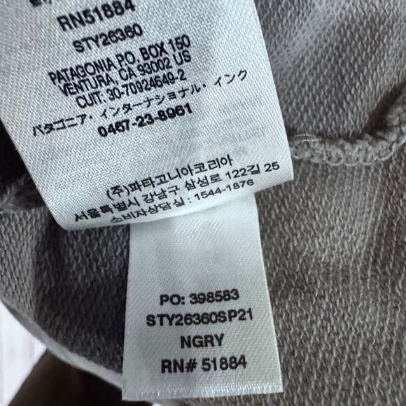 Patagonia Noble Grey Organic Cotton Crewneck Sweatshirt Women’s M - Picture 8 of 8